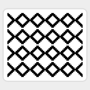 Abstract geometric pattern - black and white. Sticker